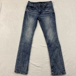 BKE Buckle Men Blue Jake Straight Med Wash Denim Jeans 30 x 34* (measure 32)